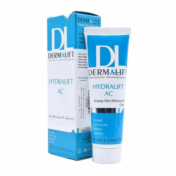 کرم مرطوب کننده پوستهای چرب درمالیفت مدل Hydralift AC Cream