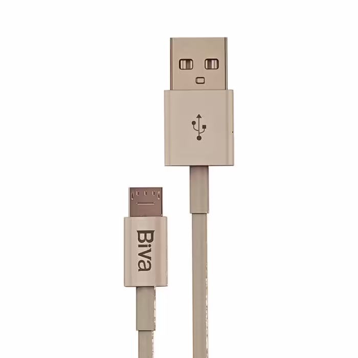 کابل فست شارژ USB به MicroUSB بیوا (Biva)، مدل C-10V، طول 1.2 متر