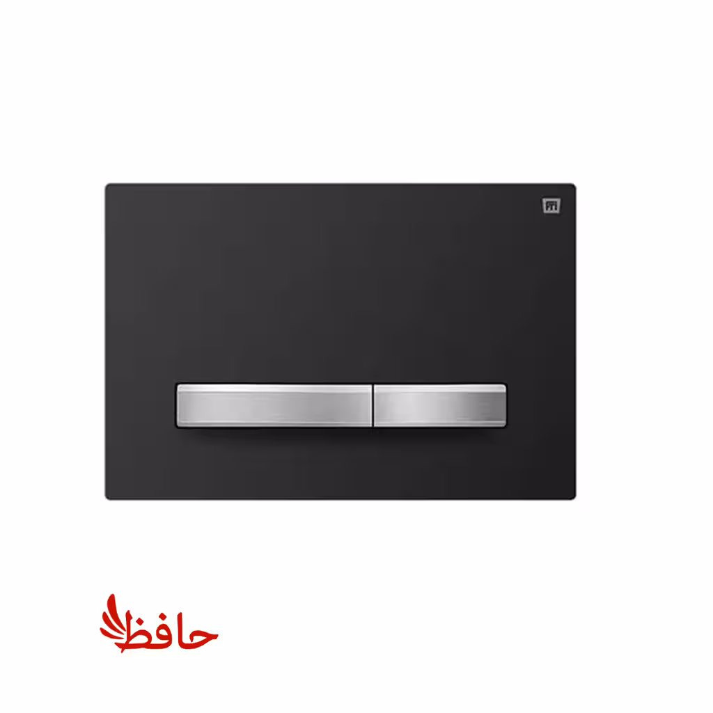 صفحه کلید فلاش تانک توکار ایران مدل پرایم مشکی کروم