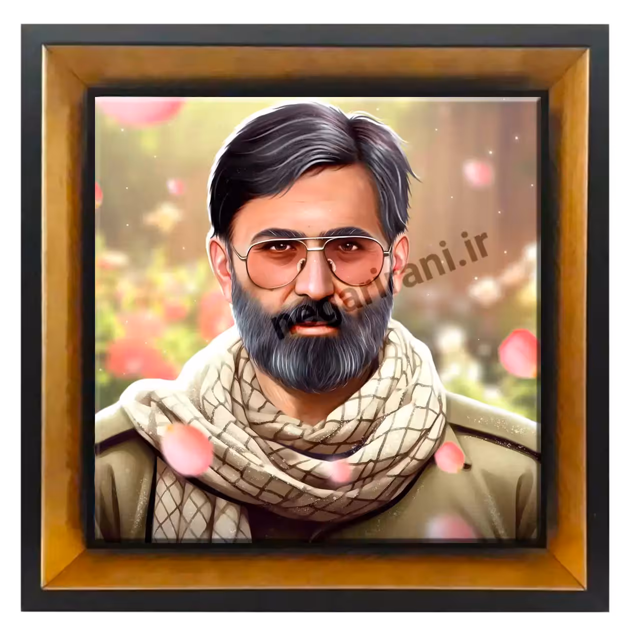 تابلو کاشی شهید مرتضی آوینی مدل 2Z109