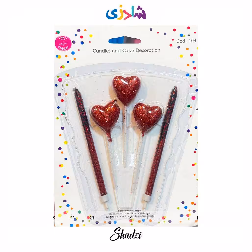 شمع تولد قلب و مدادی