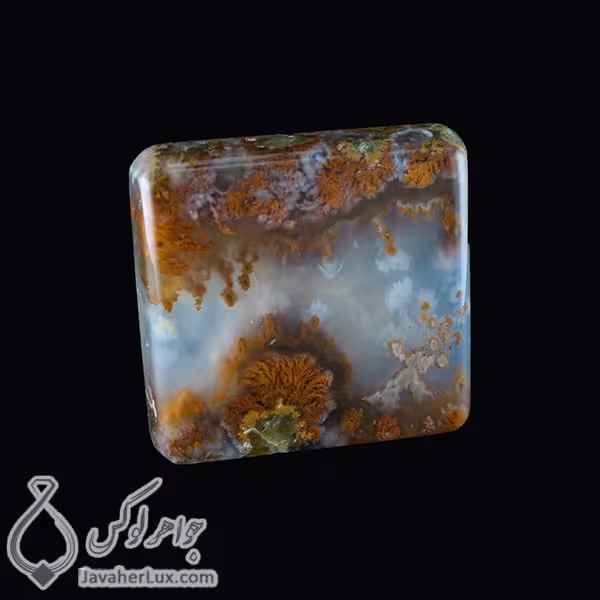 نگین عقیق شجر دریایی مدل برنا _ کد : 400278