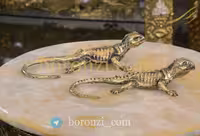 مجسمه مارمولک بزرگ برنزی