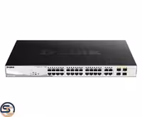 سوئیچ شبکه مدیریتی 24 پورت گیگابیت 4 پورت SFP دی لینک مدل D-Link DGS-1210-28