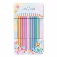 مداد رنگی فابرکاستل مدل sparkle مجموعه 12 رنگ