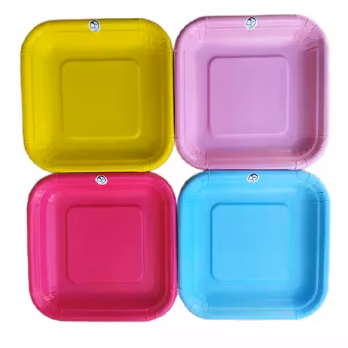 پیش دستی کاغذی مربع 20 عددی