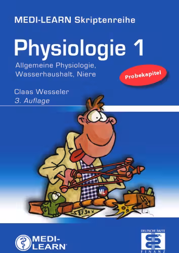 خرید و دانلود نسخه کامل کتاب Physiologie 1: Allgemeine Physiologie, Wasserhaushalt, Niere