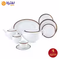 سرویس غذاخوری خاطره چینی زرین ایتالیا اف 12 نفره 102 پارچه