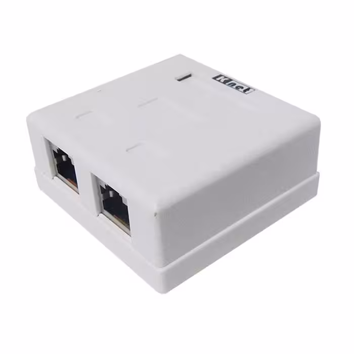 پریز شبکه روکار 2 پورت Cat6 STP کی نت مدل K-N2040