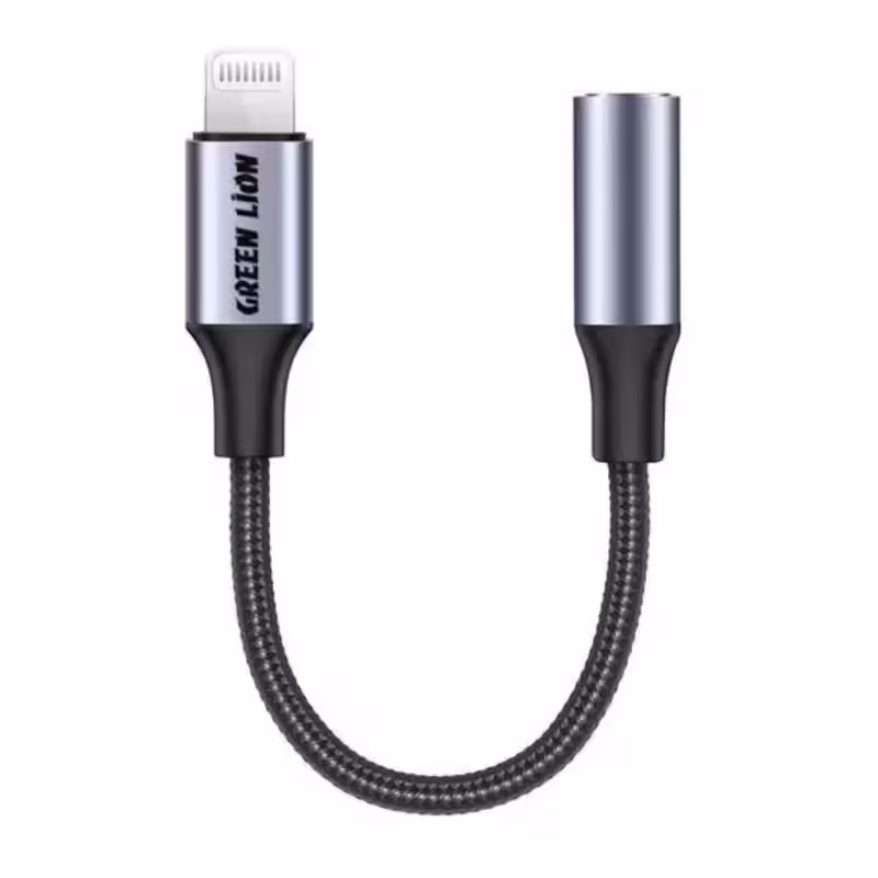 مبدل لایتنینگ به جک 3.5 میلی‌متری گرین لاین مدل GNEALTG35MM