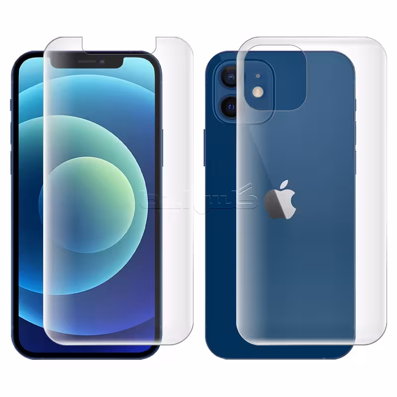 گلس هیدروژلی مات اپل iphone 12 به همراه محافظ پشت
