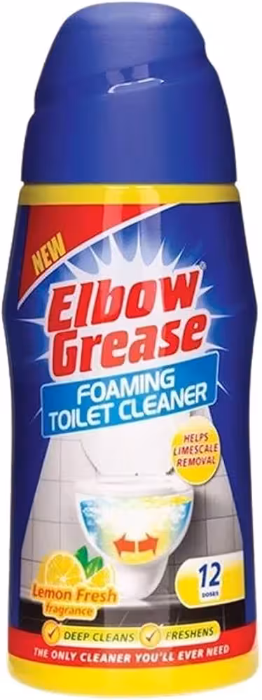 فوم جرمگیر توالت فرنگی البو گریس Elbow grease اروپایی با رایحه لیمو 500 میل