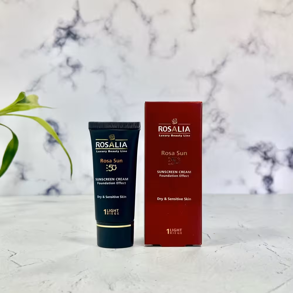 کرم ضد آفتاب رزالیا با SPF50 پوست خشک و حساس 40 میلی لیتر