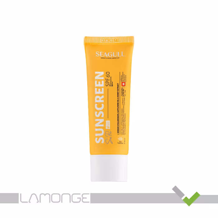 کرم ضد آفتاب SPF60 بی رنگ سی گل مناسب انواع پوست حجم 50 میلی لیتر