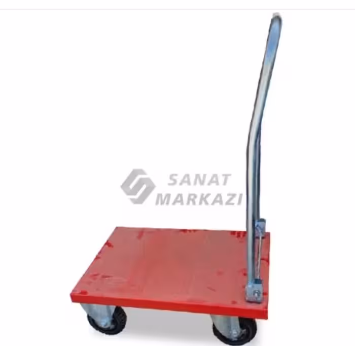 گاری دستی دسته تاشو 50*70 با چرخ دایکاست سایز بزرگ