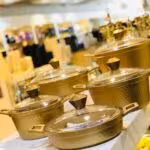 LAVILUX لاویلوکس سرویس قابلمه گرانیتی 10 پارچه طلایی-بژ 9183