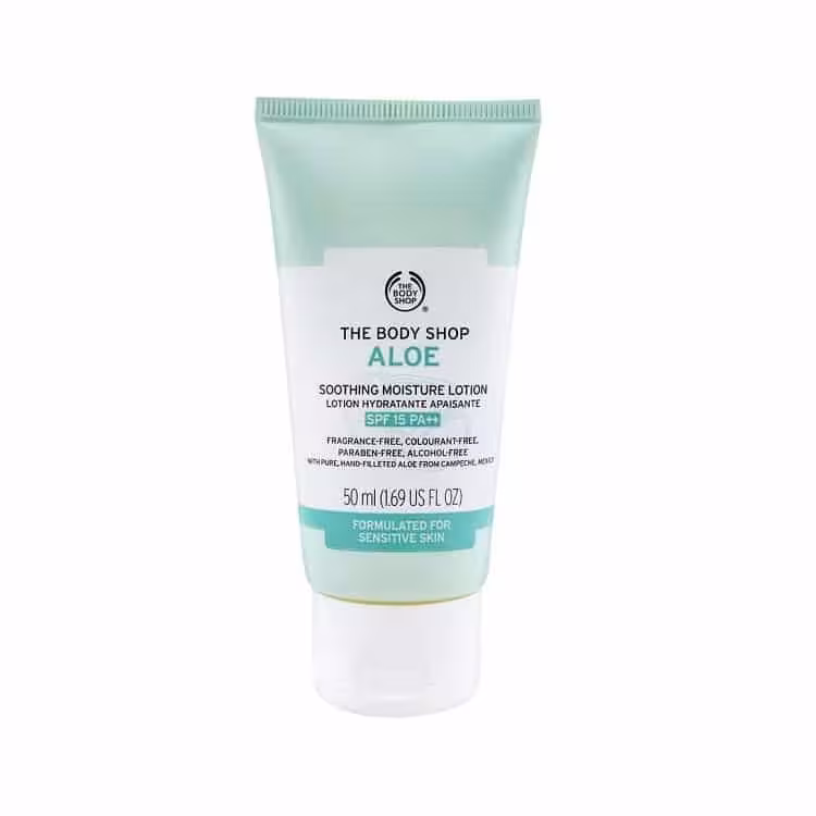 لوسیون مرطوب کننده بادی شاپ مدل Aloe Soothing Moisture حجم 30 میلی لیتر