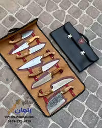 ست کامل چاقو قصابی وفا با کیف با کیفیت | سفارشی