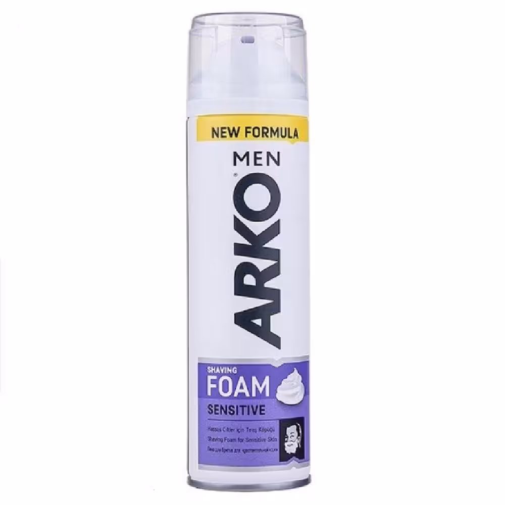 فوم اصلاح آرکو مناسب پوست های حساس محصول کشور ترکیه حجم 200 میل