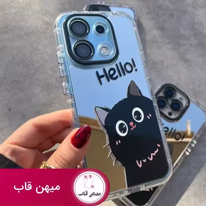 قاب گوشی آیینه ای hello cat - کد (126266)