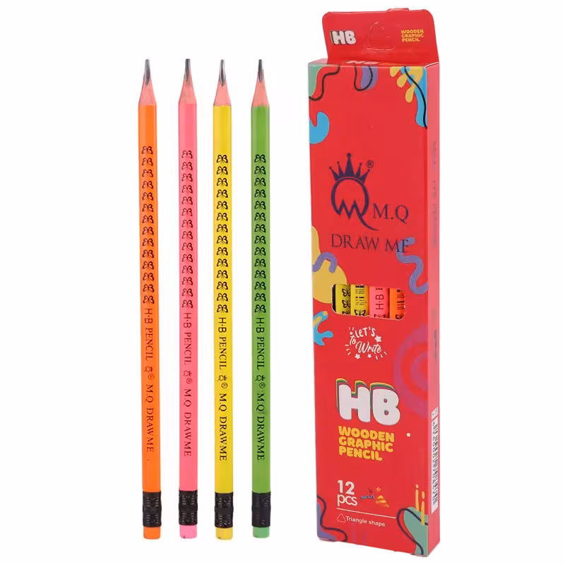 مداد مشکی ام کیو M.Q H-16 بسته 12 عددی