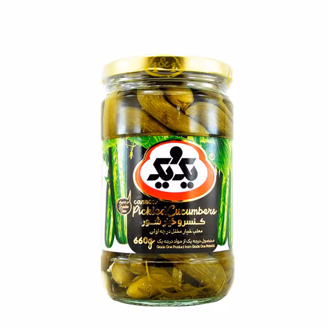 خیارشور درجه 1 یک و یک 660 گرمی