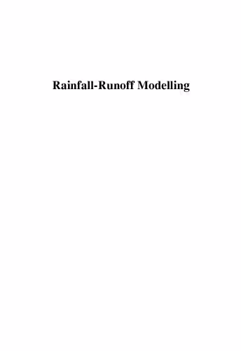 خرید و دانلود نسخه کامل کتاب Rainfall-Runoff Modelling: The Primer