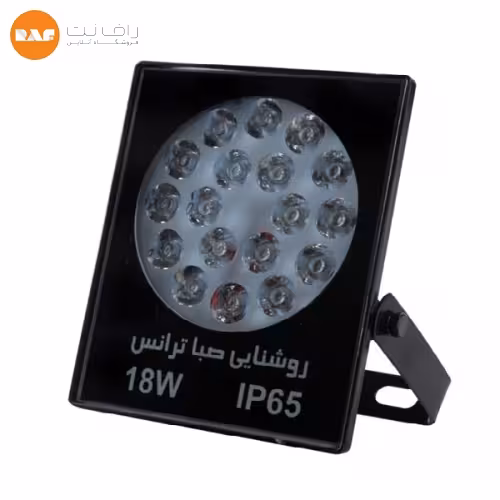 پروژکتور ال ای دی فلت 18 وات قاب مشکی صبا ترانس