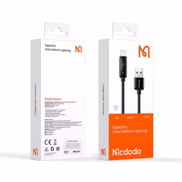 کابل تبدیل USB به لایتنینگ مک دودو مدل CA-9940 طول 1.2 متر