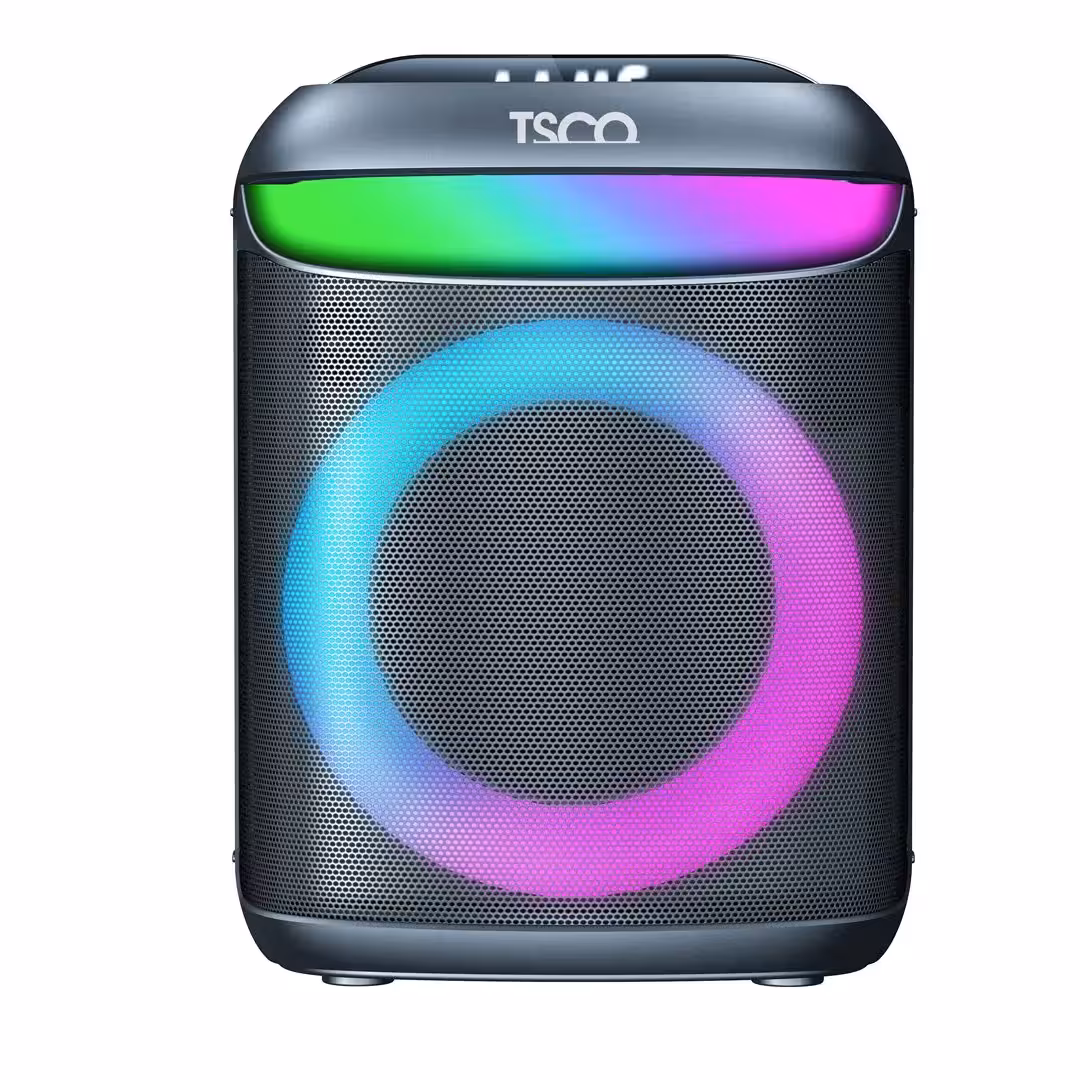 اسپیکر بلوتوث پارتی تسکو TSCO مدل TS 23456 با توان 40 وات، ووفر 8 اینچ و رقص نور RGB