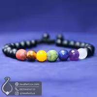 دستبند هفت سنگ چاکرا مدل آسانا _ کد : 400969