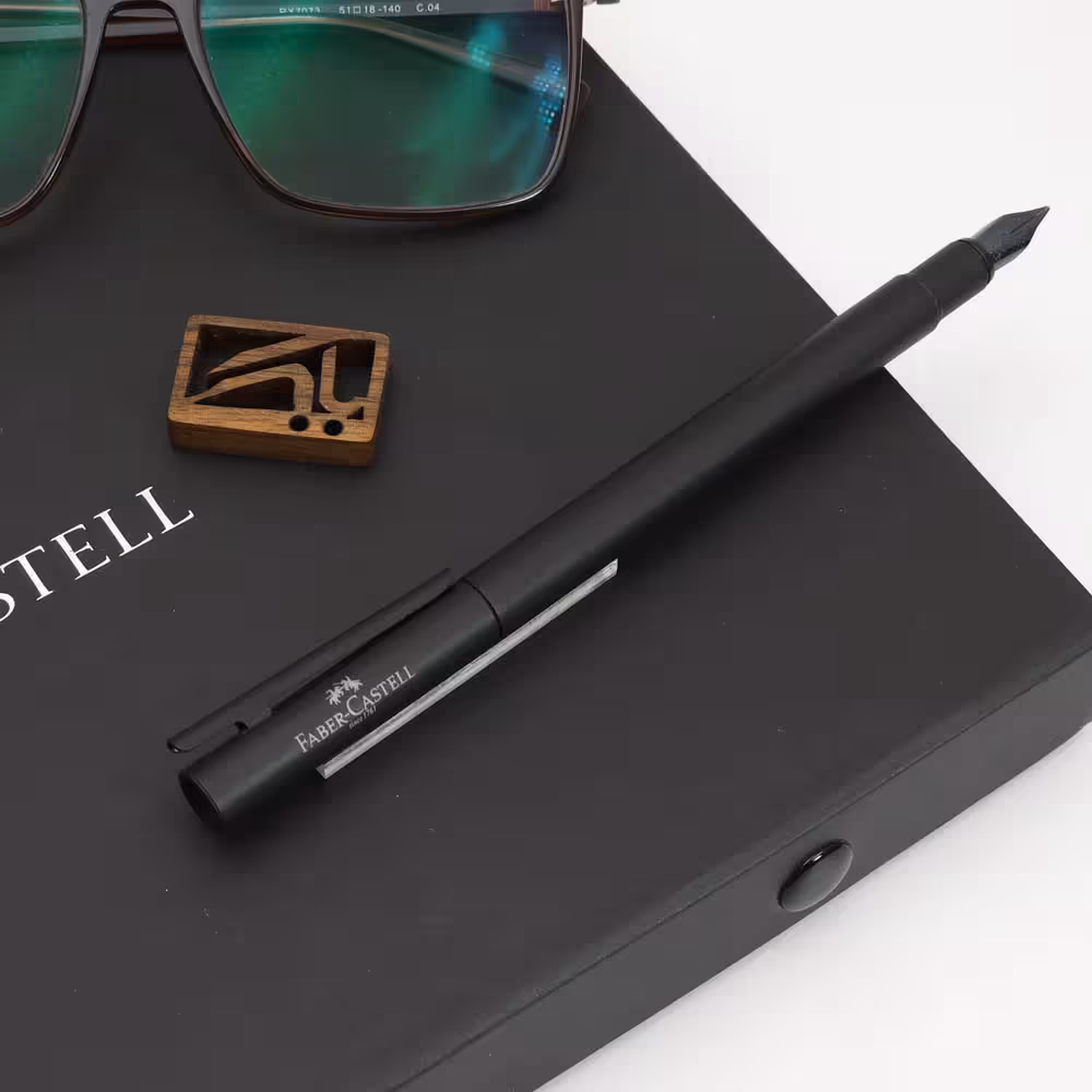 فابرکستل خودنویس نئو اسلیم مشکی کامل FABER-CASTELL Neo Slim FULL BLACK B 342303
