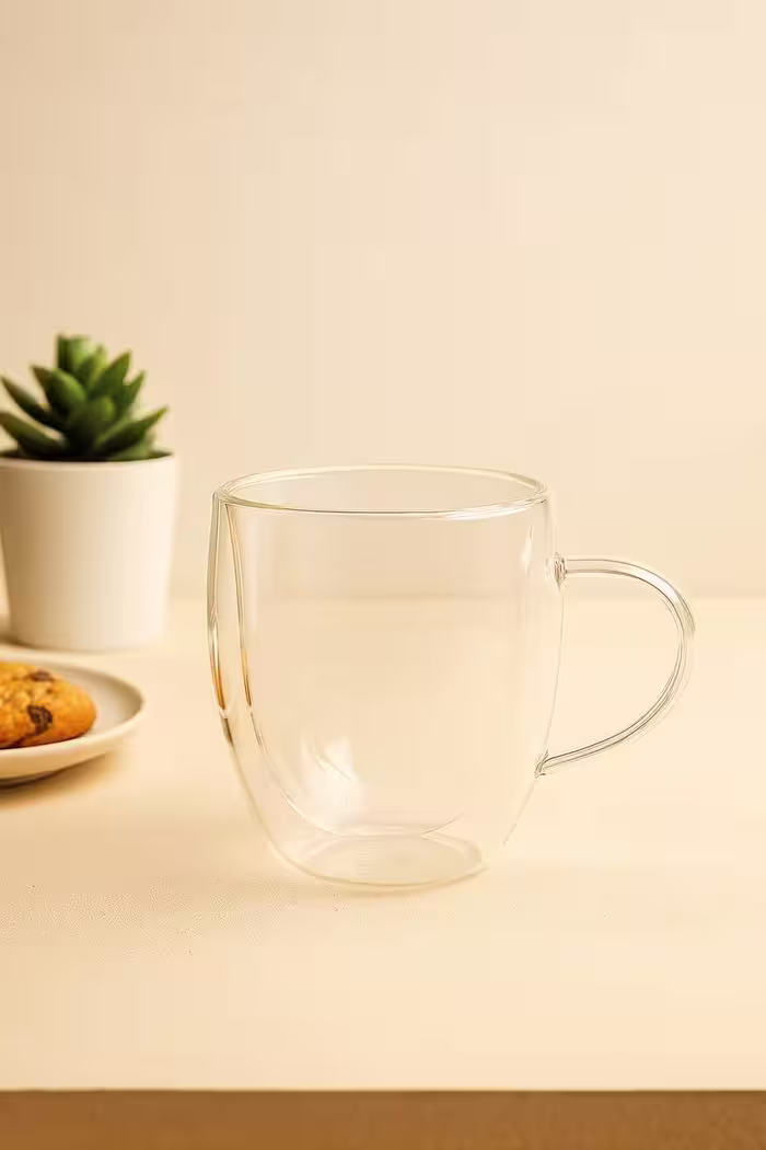 ماگ دوجداره شیشه ای