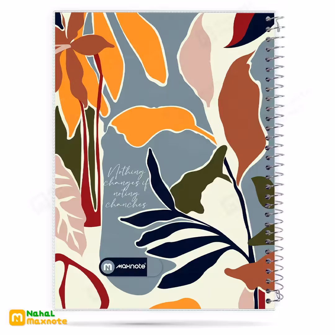 دفتر 60 برگ سیمی طلقی کد 9612.طرح 6