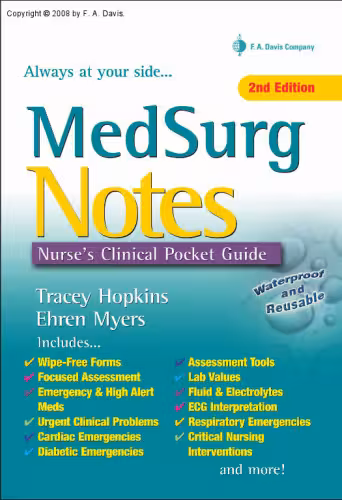 خرید و دانلود نسخه کامل کتاب MedSurg Notes: Nurse's Clinical Pocket Guide