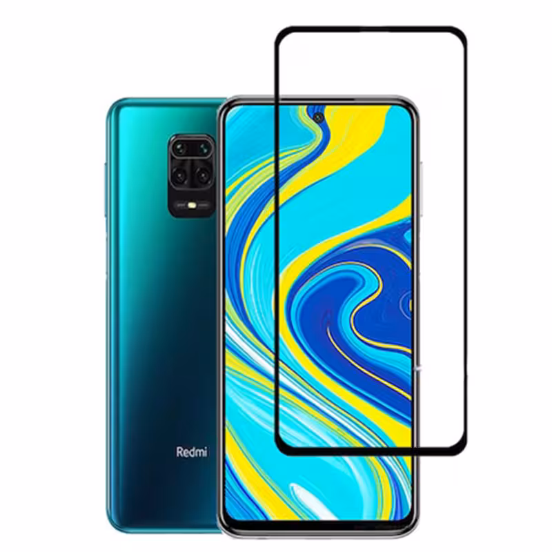 محافظ صفحه نمایش شیشه ای گلس شیائومی Full Glass 21D Screen Protector Xiaomi Redmi Note 9