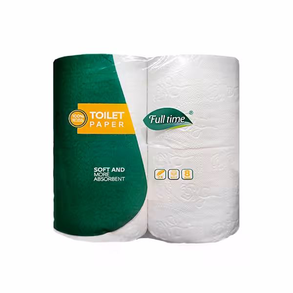 دستمال توالت فول تایم مدل رولی بسته 8 عددی