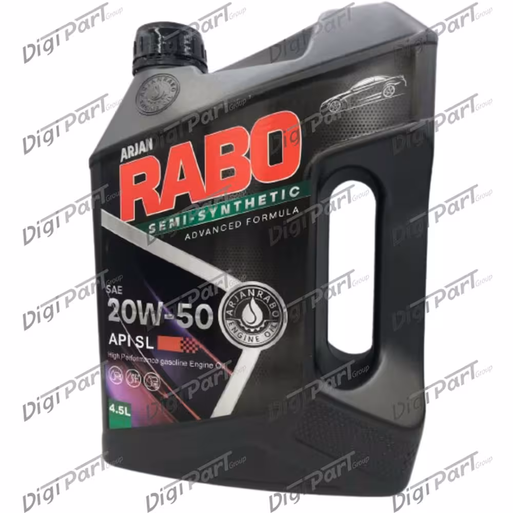 روغن موتور رابو مدل20W-50  SL  حجم 4.5 لیتری