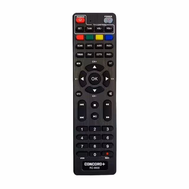 ریموت کنترل گیرنده دیجیتال کونکورد کد 6000