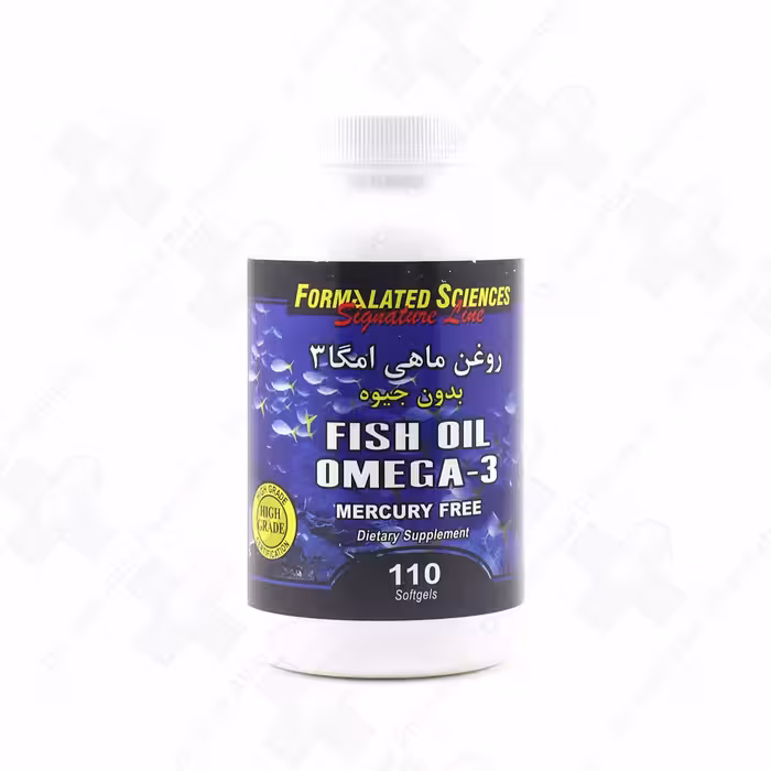 کپسول نرم روغن ماهی امگا 3 بدون جیوه قوطی 110عددی