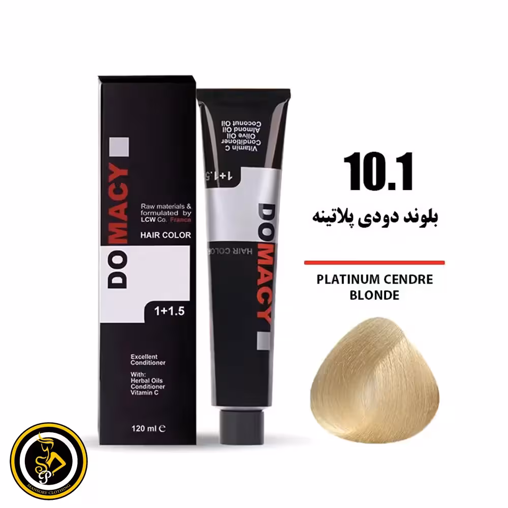 رنگ مو بلوند دودی پلاتینه دوماسی شماره 10.1