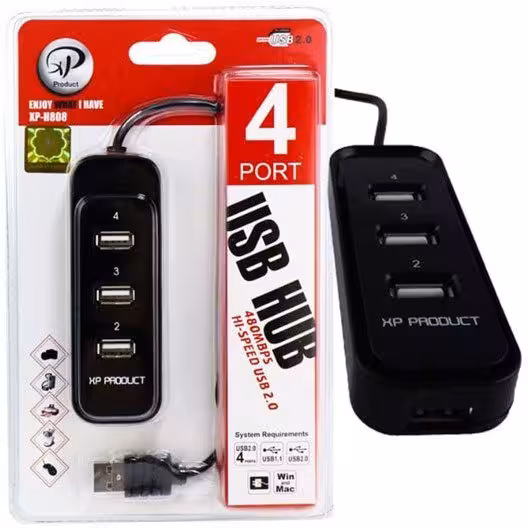 هاب USB چهار پورت ایکس پی پروداکت مدل XP-H808