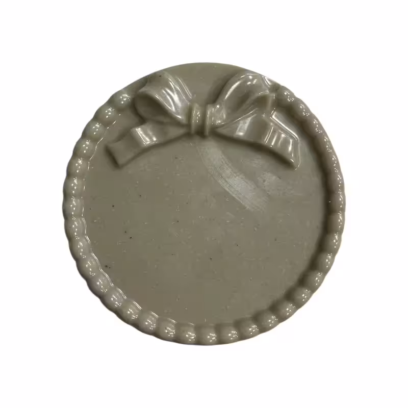 قالب طلقی گرد پاپیون مرواریدی 11 سانت