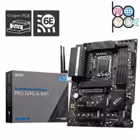 مادربرد ایسوس مدل PRO Z690-A WIFI DDR5، سوکت LGA 1700، پشتیبانی از نسل 12 و 13 اینتل
