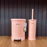 سطل و فرچه درب رنگی و درب کروم لیمون 1298