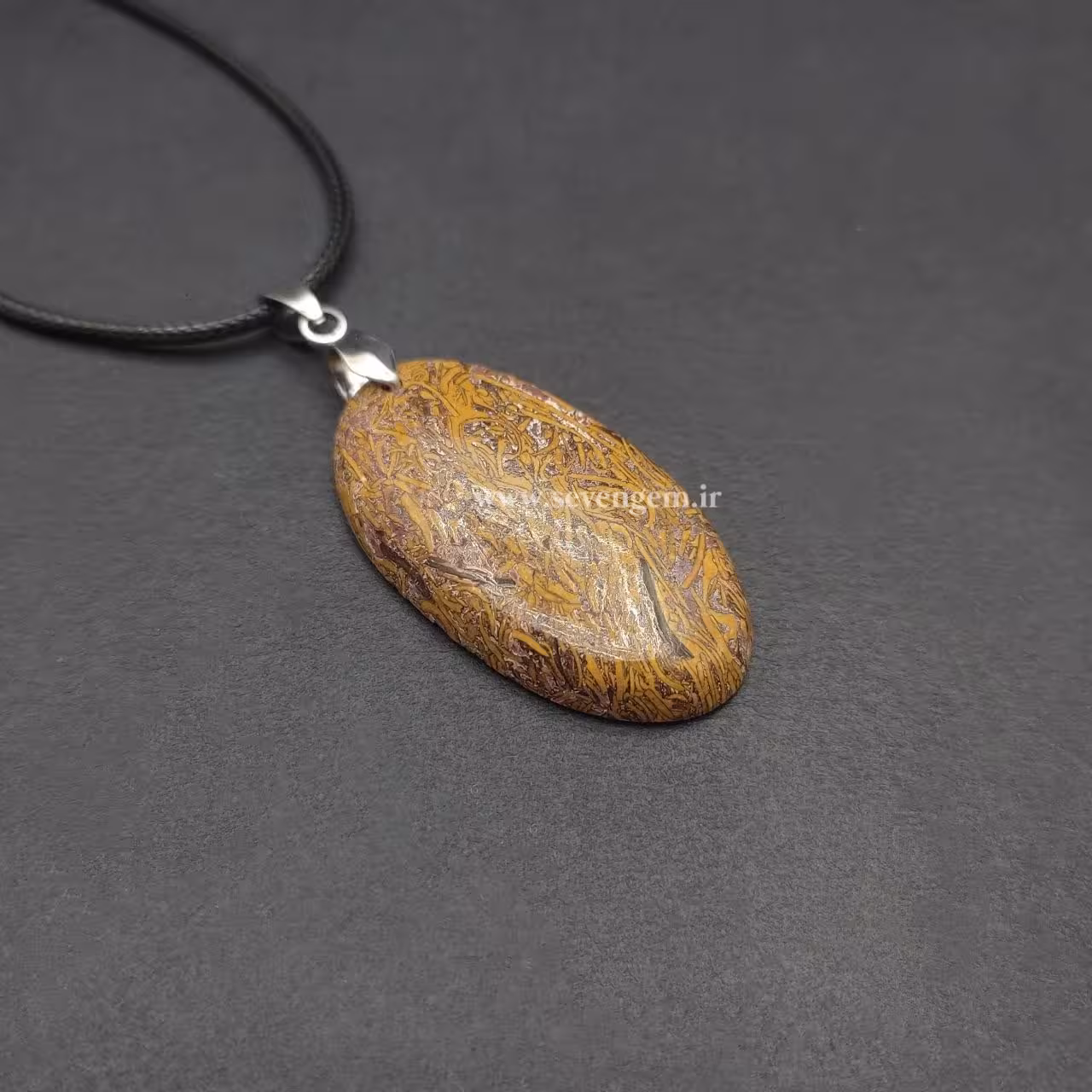 گردنبند سنگ جاسپر مریم (کد285)