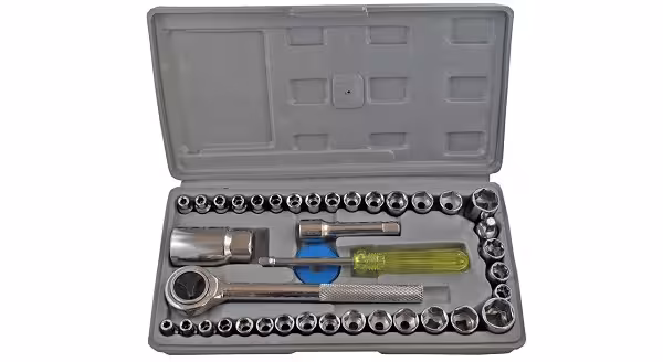 جعبه بکس 40 پارچه آیوا درایو 3/8 و 1/4 چین AIWA