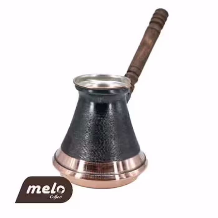 جازوه مسی 6 فنجان ایرانی (طرح 01)