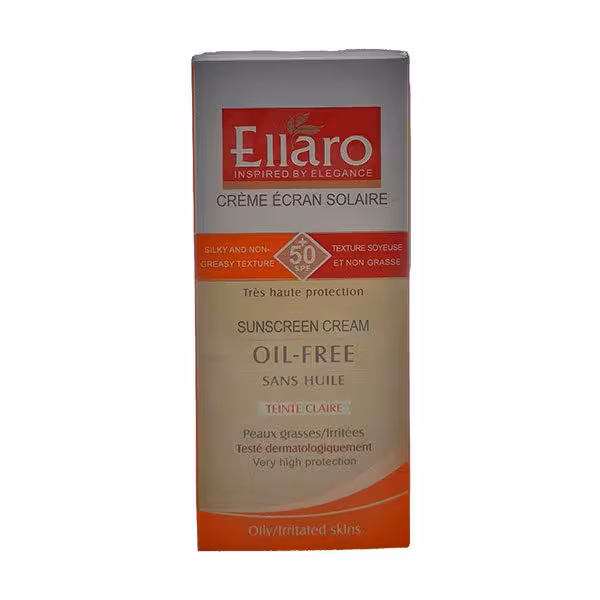 کرم ضدآفتاب فاقد چربی الارو مناسب پوست چرب Spf+50-بژروشن
