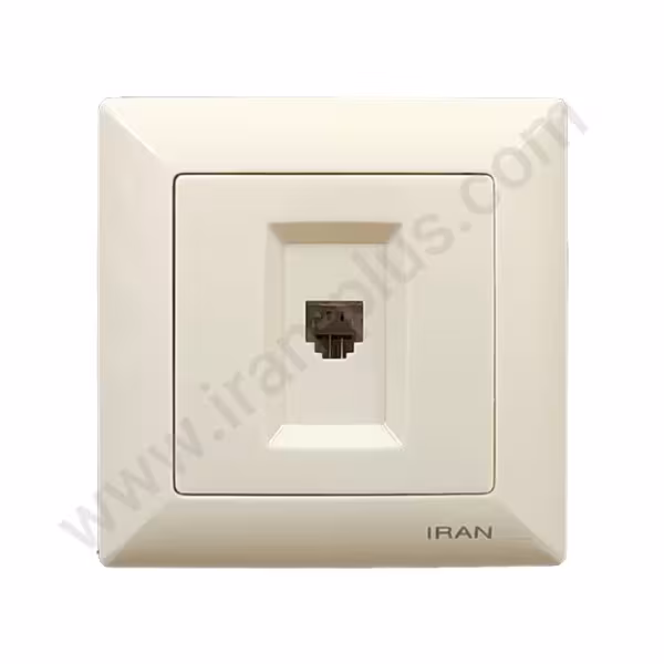 تلفن تک سوکت (2خط) مدل الیزه کرم